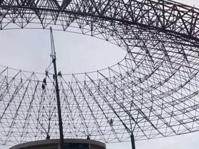 张家口篮球馆球形网架厂家价格